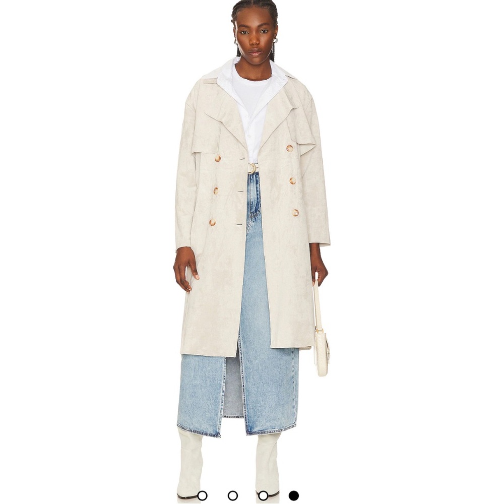 Mid Rise Denim Maxi Skirt in In My Mind size 27